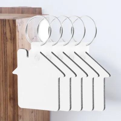 5Pcs Sublimation Keychain Blan - огляд і ціна Wood Ring Blank